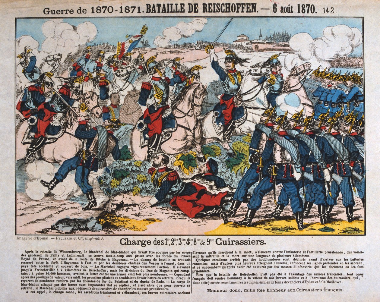 Batalha de Reichshoffen, guerra franco-prussiana, 6 de agosto de 1870 de Unbekannt