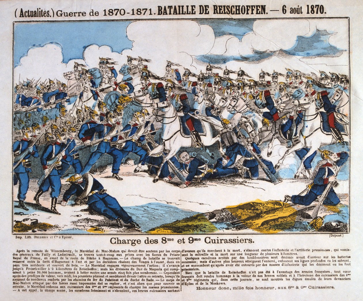 Batalha de Reichshoffen, guerra franco-prussiana, 6 de agosto de 1870 de Unbekannt