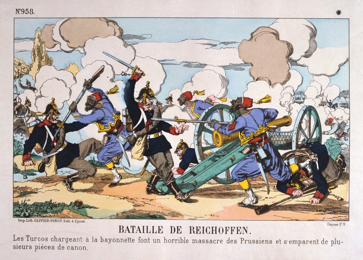 Batalha de Reichshoffen, guerra franco-prussiana, 6 de agosto de 1870 de Unbekannt