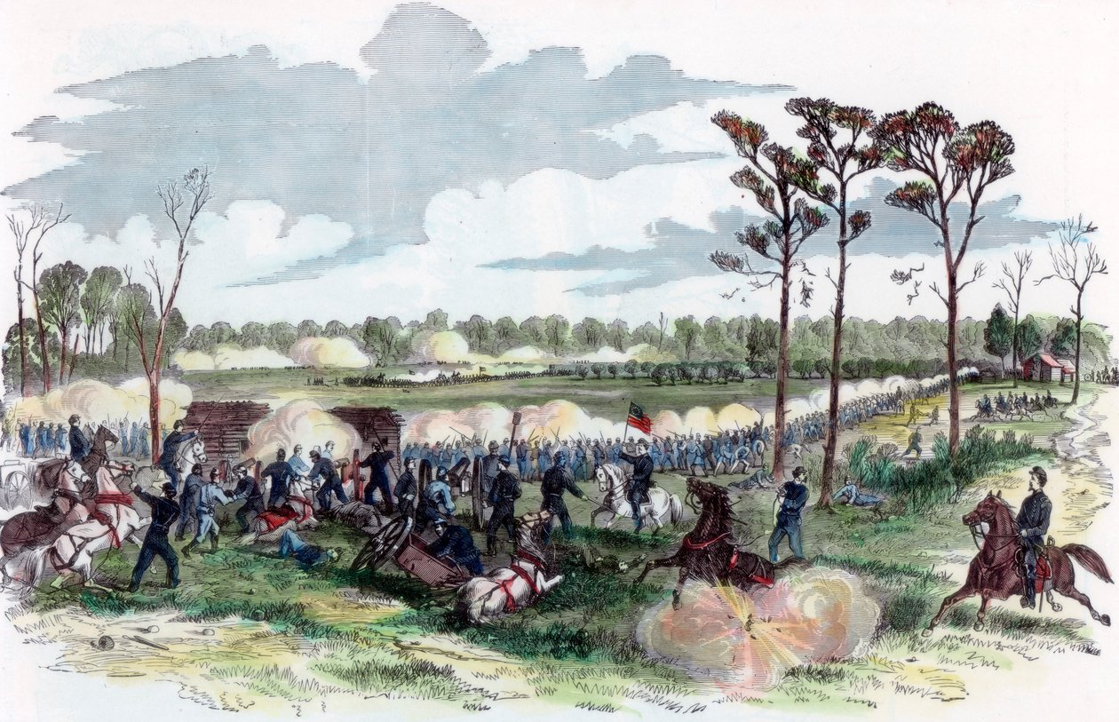 Batalha de Shiloh, Tennessee, Guerra Civil Americana, 6 de abril de 1862 de Unbekannt