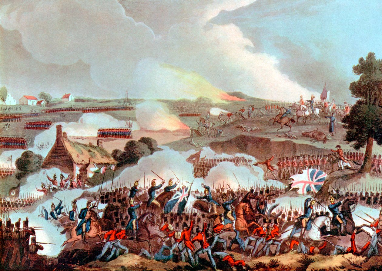 Batalha de Waterloo, Bélgica, 1815 de Unbekannt