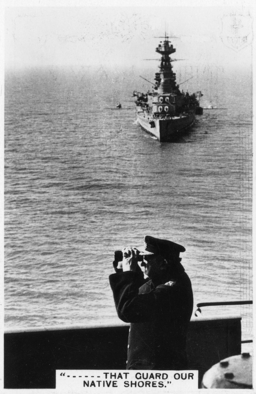 Battlecruiser HMS Hood durante os exercícios de primavera de 1937 de Unbekannt