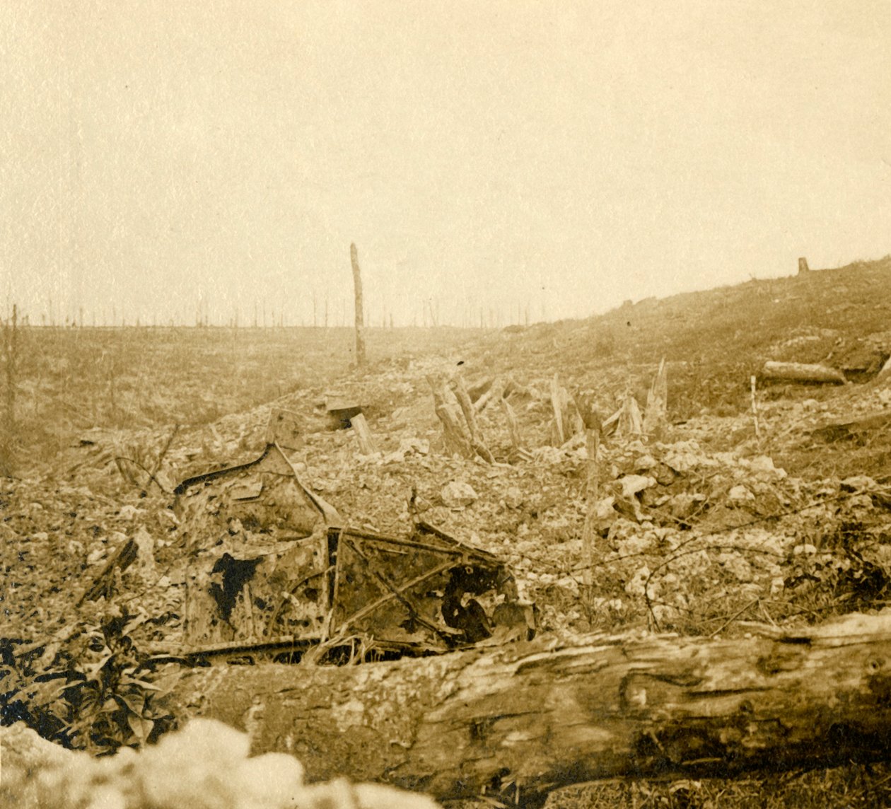 Campo de batalha, Bezonvaux, Verdun, norte da França, c1914-c1918 de Unbekannt