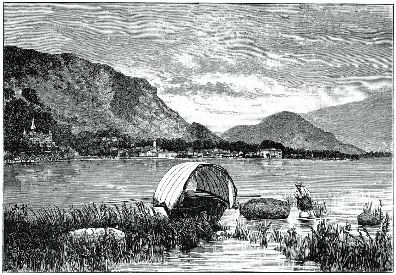 Baveno, no lago Maggiore, norte da Itália, 1900 de Unbekannt