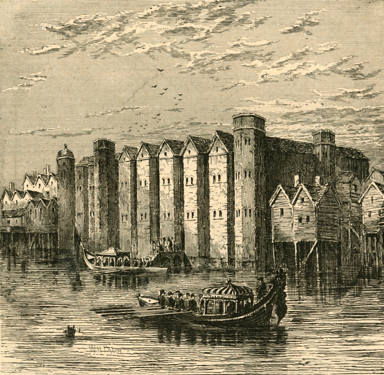 Castelo de Baynards, de uma vista publicada em 1790, 1897. de Unbekannt