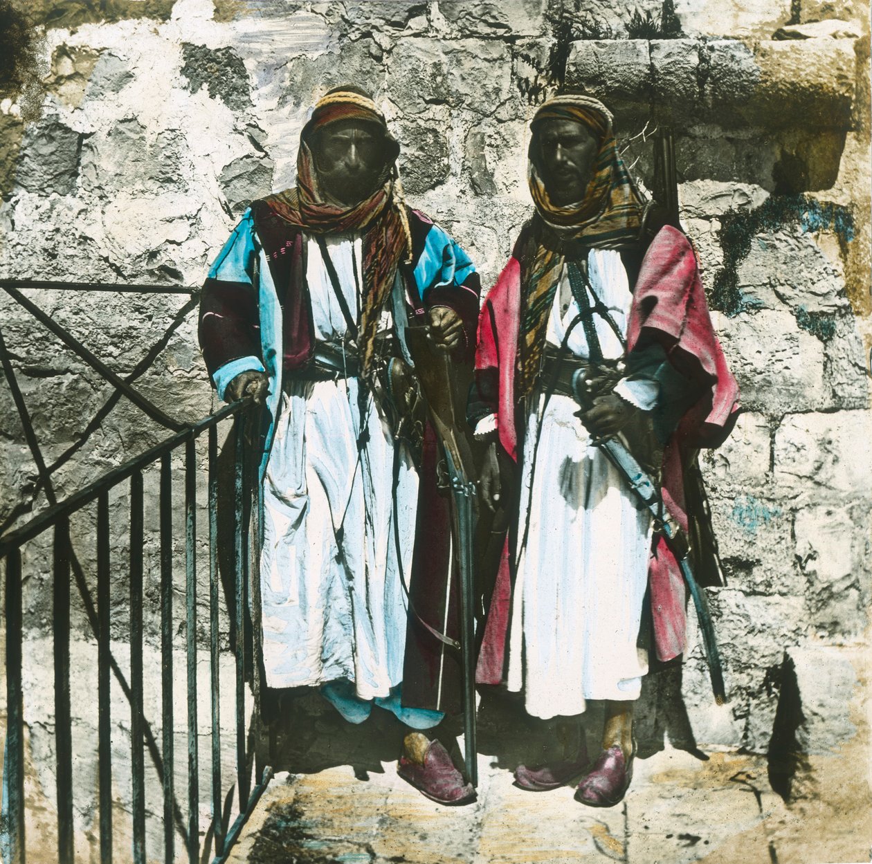 Chefes beduínos, Jericó, c1910s. de Unbekannt