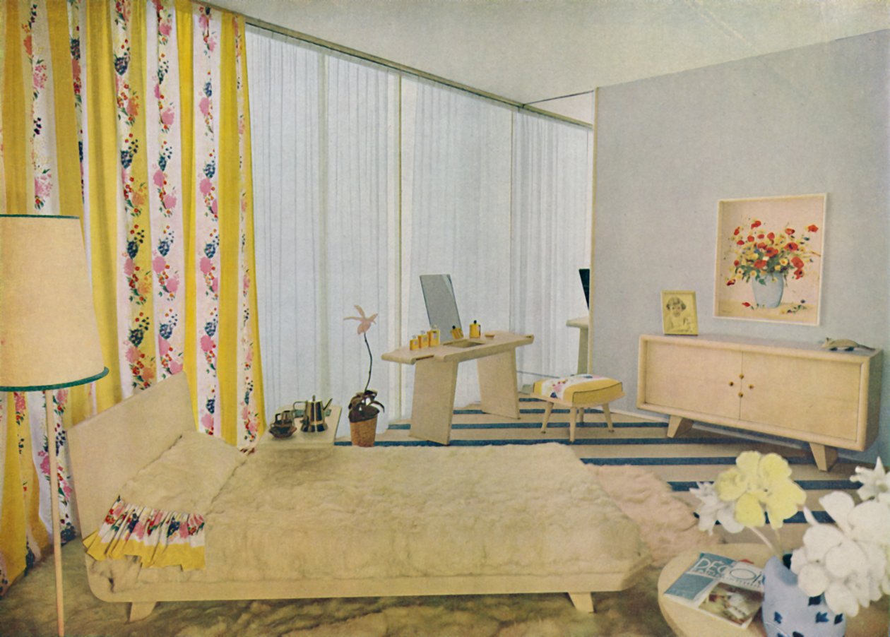 Quarto Projetado por Suzanne Guiguichon, 1939. de Unbekannt