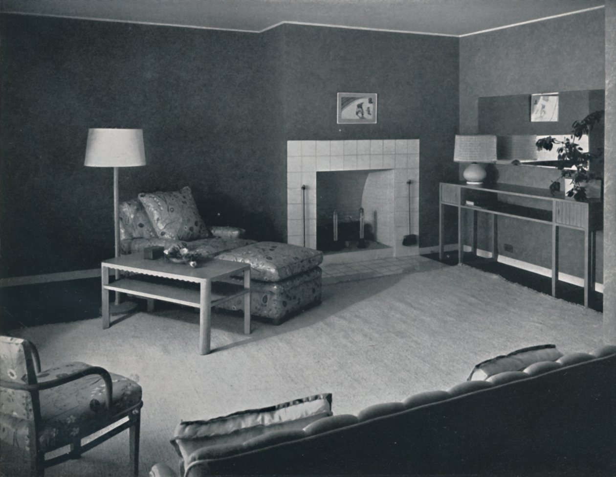 Quarto na casa do Sr. Anatole Litvak em Santa Mônica, Califórnia, 1942 de Unbekannt