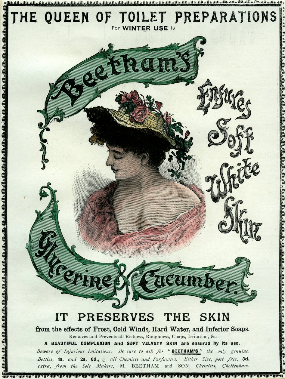 Creme de glicerina e pepino de Beethams, século XIX de Unbekannt