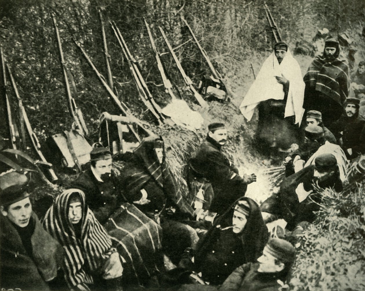 Soldados belgas nas trincheiras, Primeira Guerra Mundial, 1914, c1920. de Unbekannt