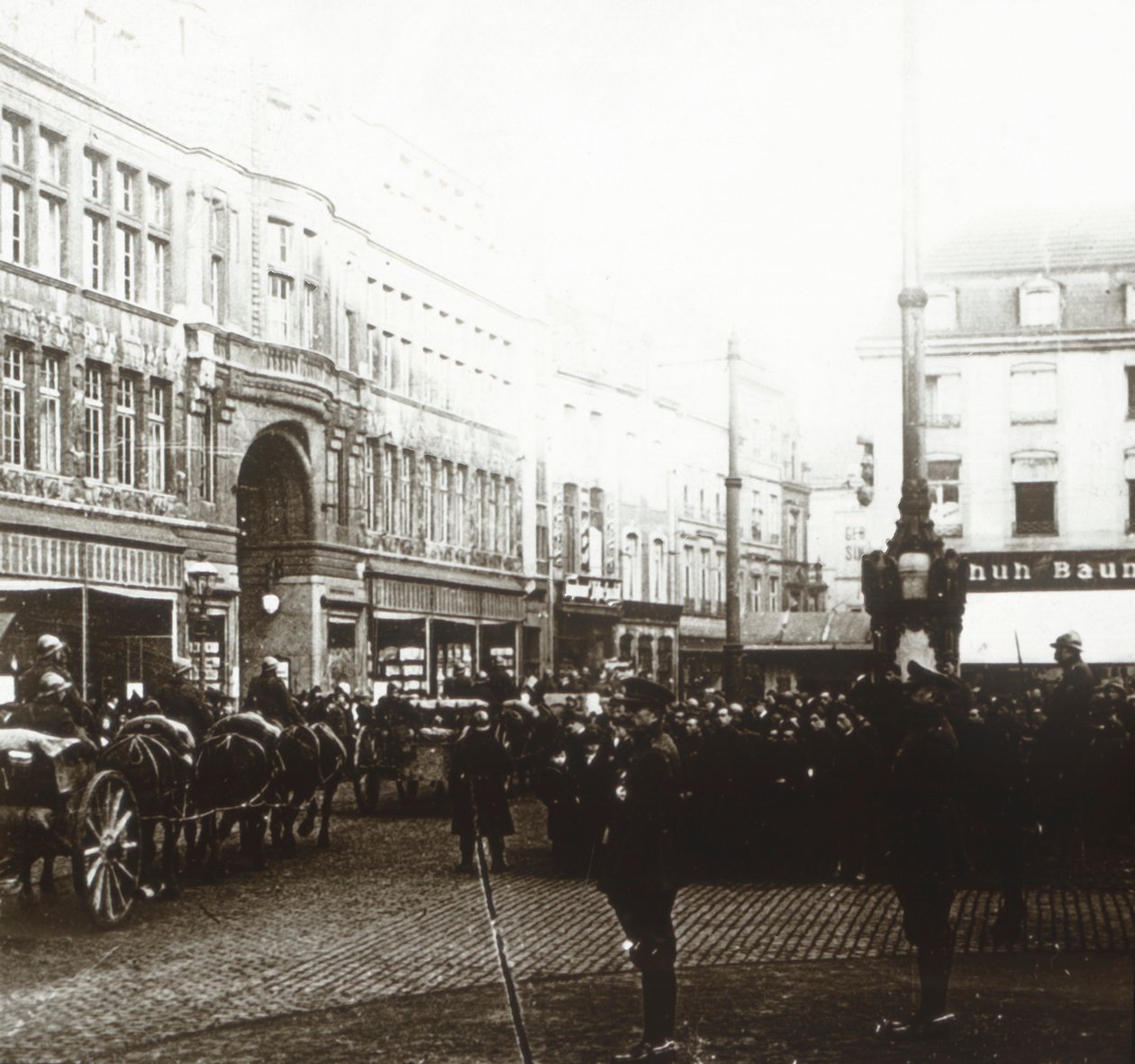 Tropas belgas, Aachen, Alemanha, c1914-c1918 de Unbekannt