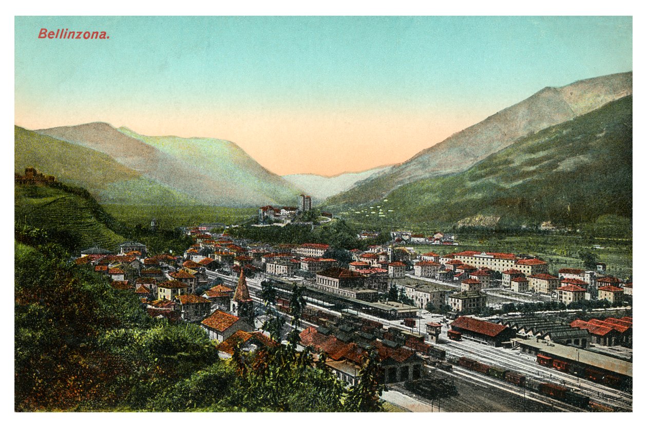 Bellinzona, Suíça, início do século XX de Unbekannt