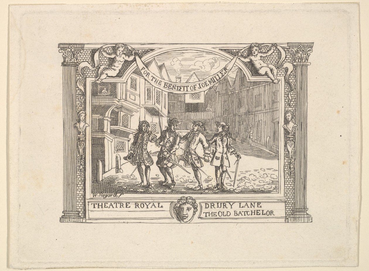 Bilhete de benefício para Joe Miller, década de 1790. de Unbekannt