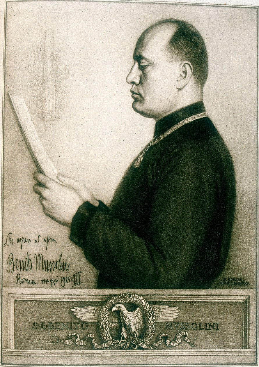 Benito Mussolini, 1925 de Unbekannt