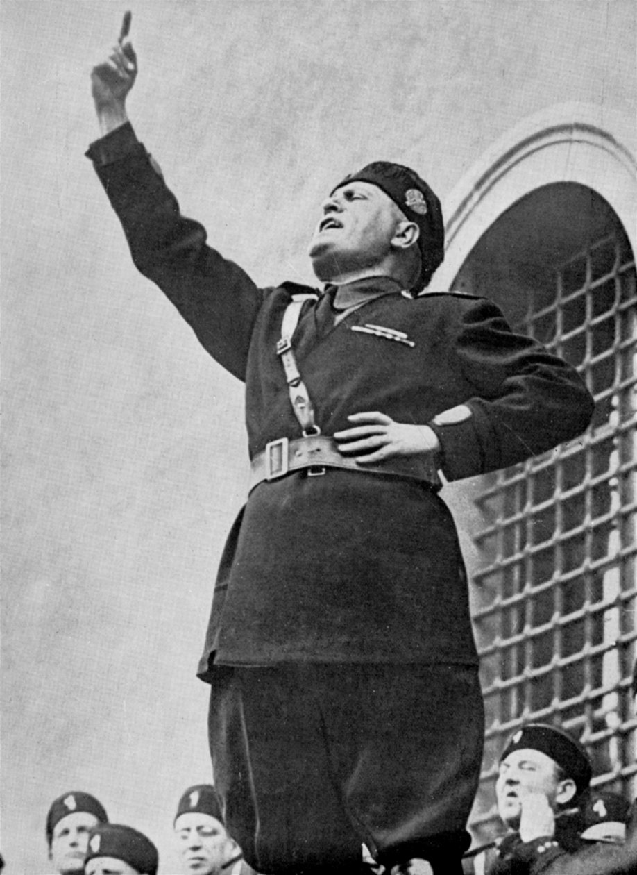 Benito Mussolini, ditador fascista italiano, c1930s de Unbekannt