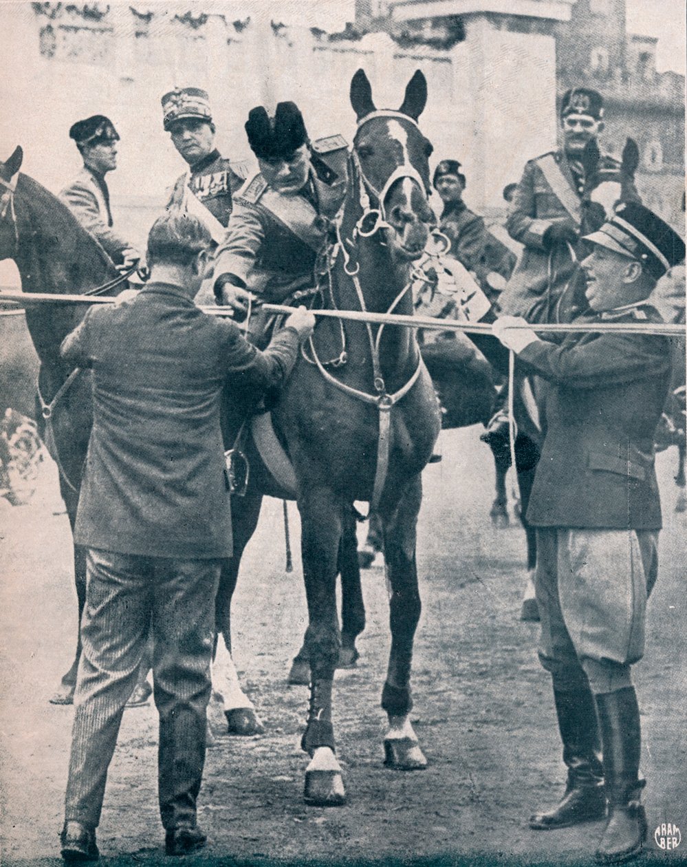Benito Mussolini, líder fascista italiano, c1922-1933 de Unbekannt