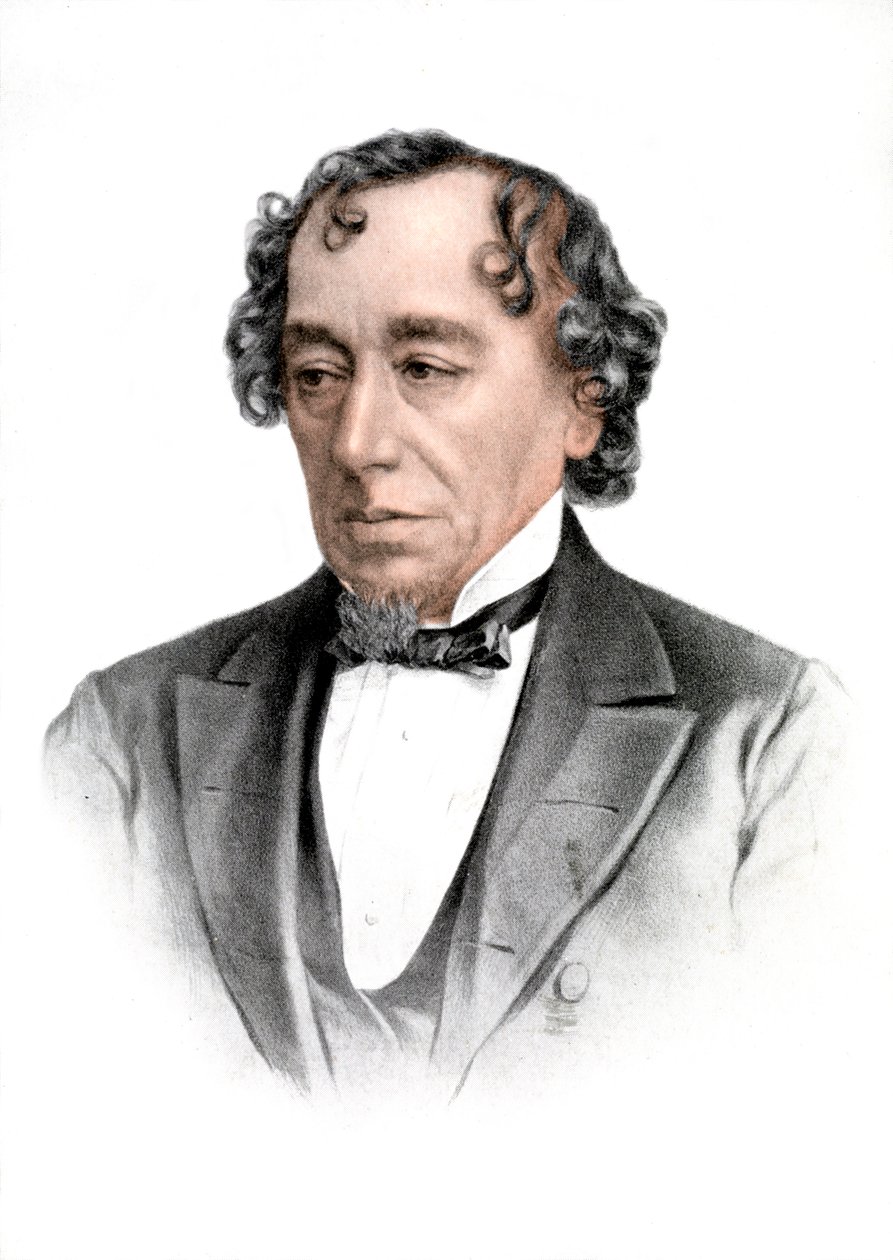 Benjamin Disraeli, estadista inglês do século XIX e figura literária, 1905 de Unbekannt