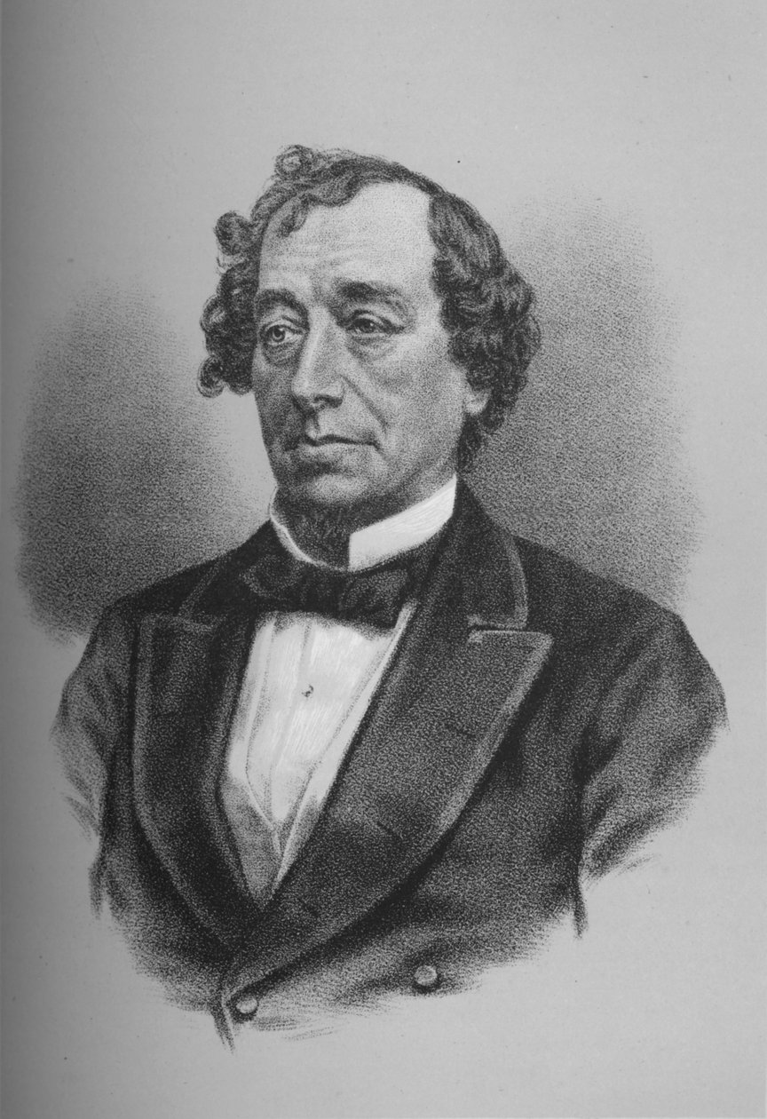 Benjamin Disraeli, conde de Beaconsfield, estadista britânico, c1868 1936 de Unbekannt