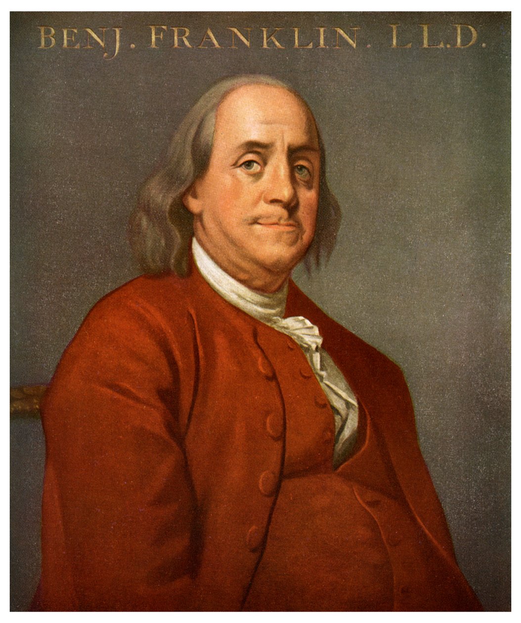 Benjamin Franklin, cientista e político americano, 1782 1956 de Unbekannt
