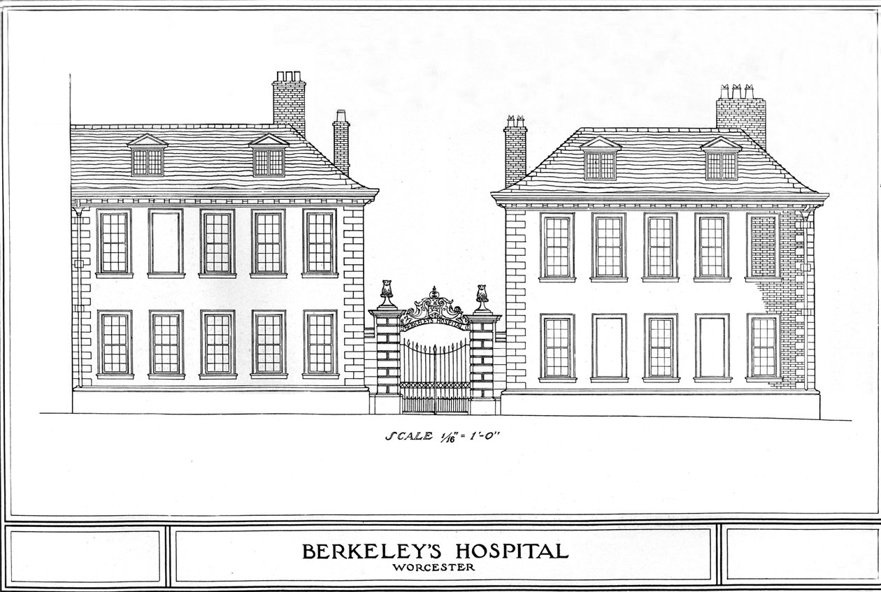 Hospital de Berkeleys, Worcester, Worcestershire, 1924 de Unbekannt