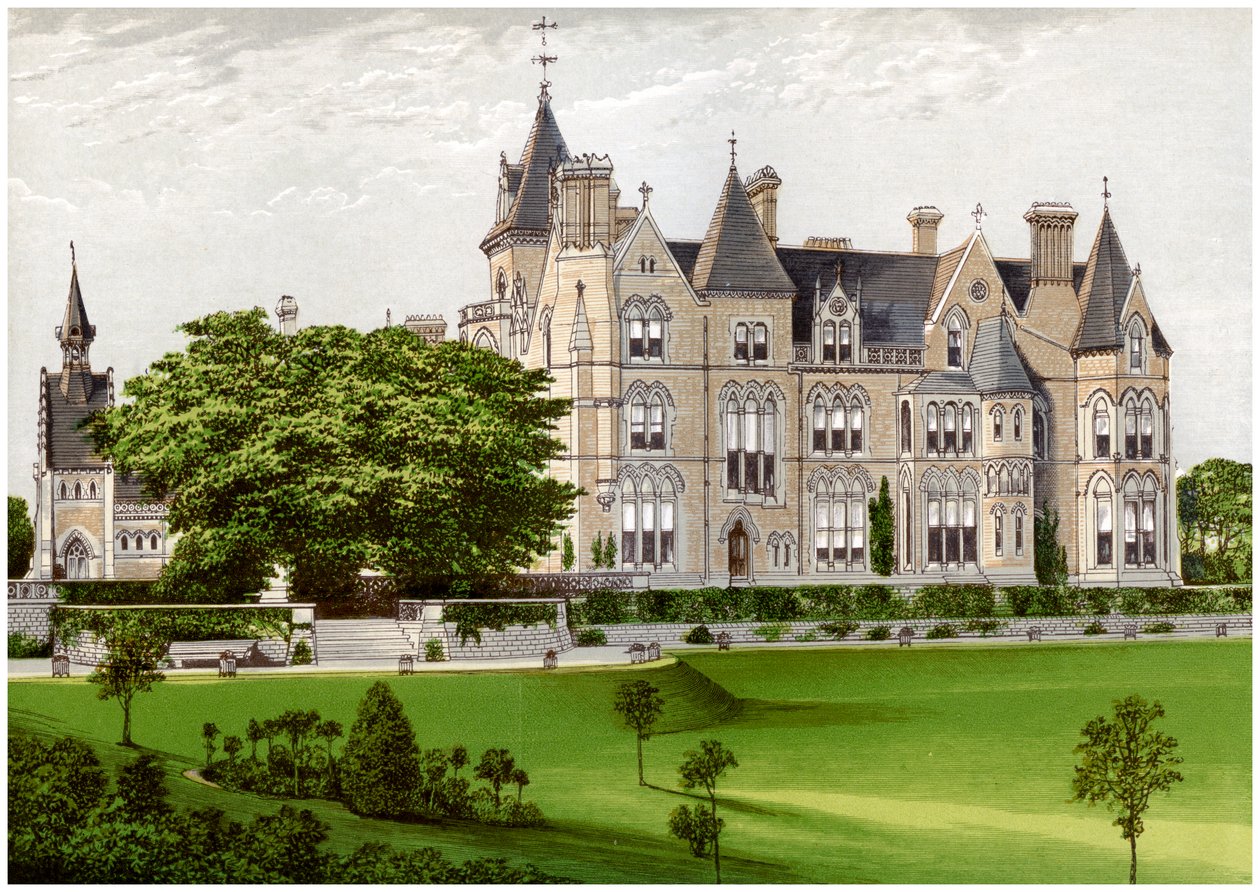 Bestwood Lodge, Nottinghamshire, casa do duque de St Albans, c1880 de Unbekannt
