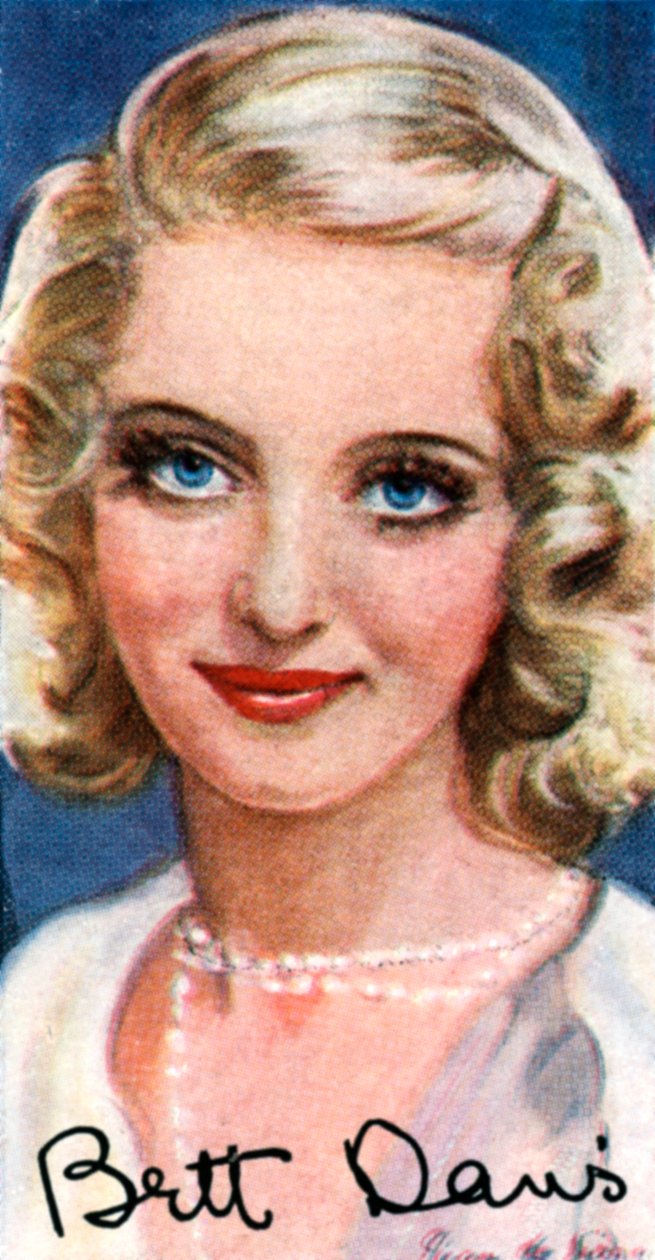 Bette Davis, 1908-1989, duas vezes atriz norte-americana vencedora do Oscar, século 20 de Unbekannt
