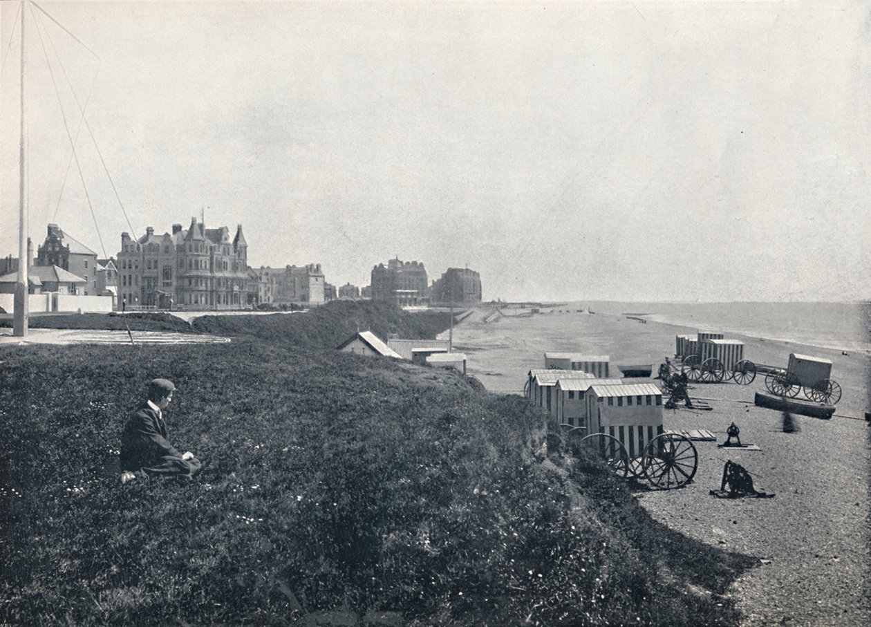 Bexhill - Os hotéis e a praia, 1895 de Unbekannt