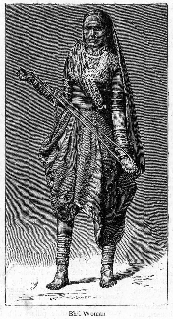 Bhil mulher, 1886 de Unbekannt