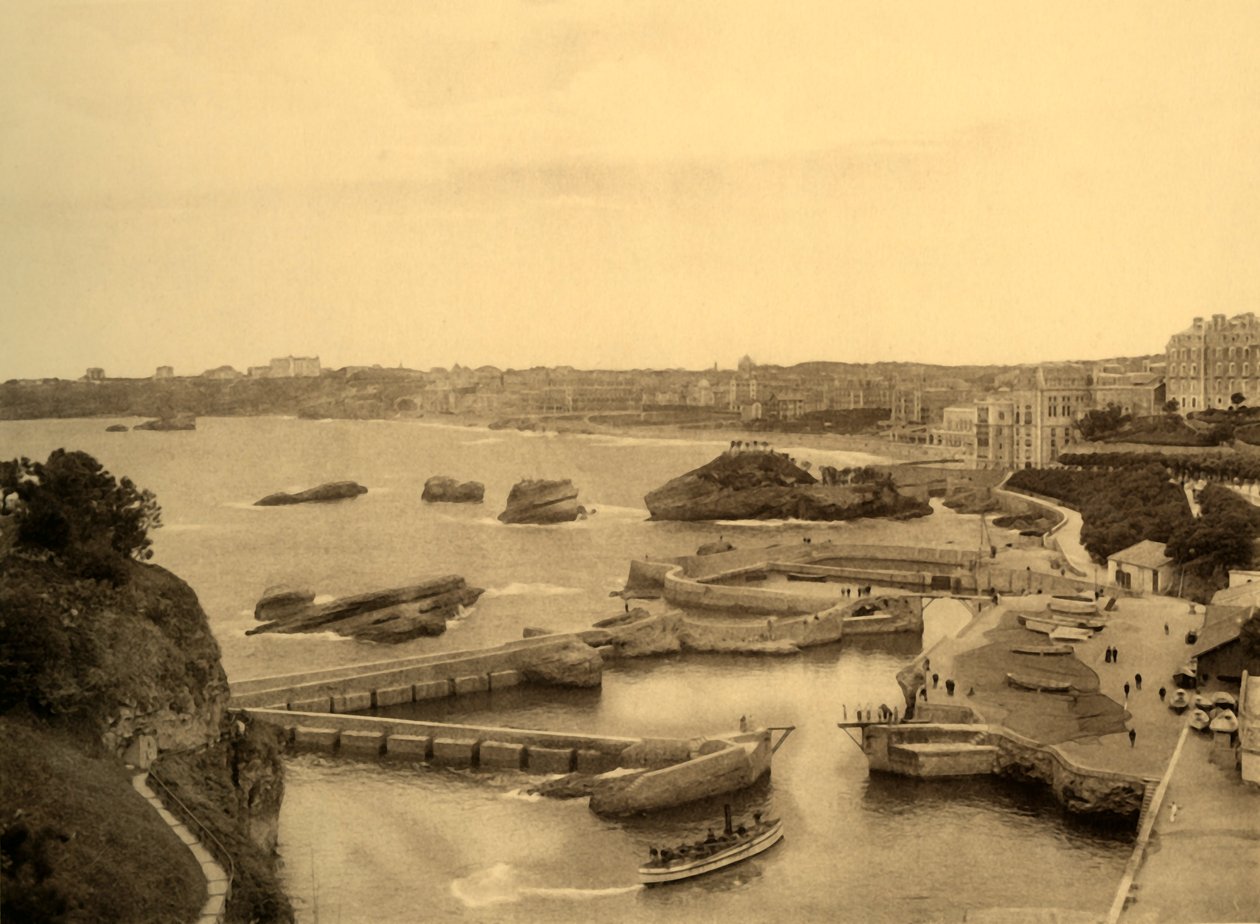 Biarritz - o porto dos pescadores, c1930. de Unbekannt