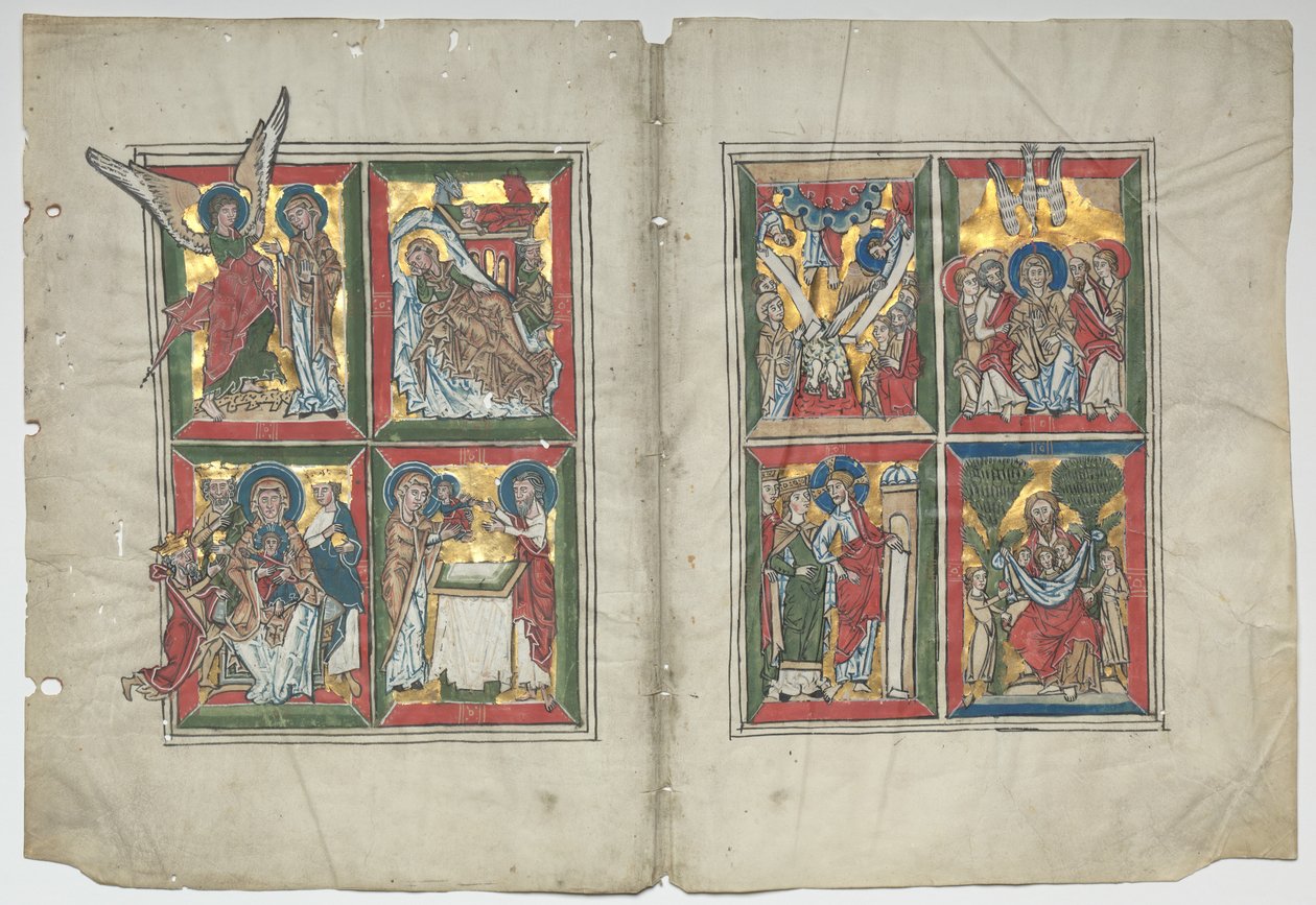 Bifolia com cenas da vida de Cristo, 1230-1240. de Unbekannt