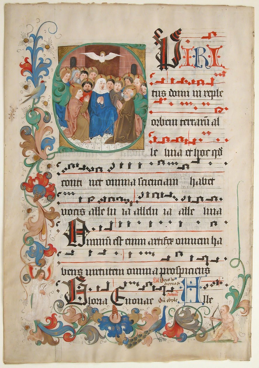 Bifolium de um Gradual, final do século XV. de Unbekannt