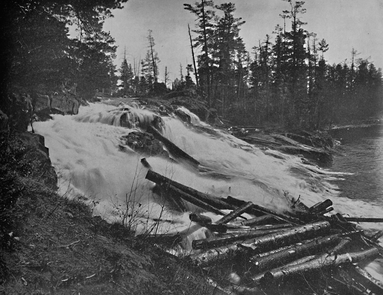Big Falls, Rio Peshtigo, Wis., C1897. de Unbekannt