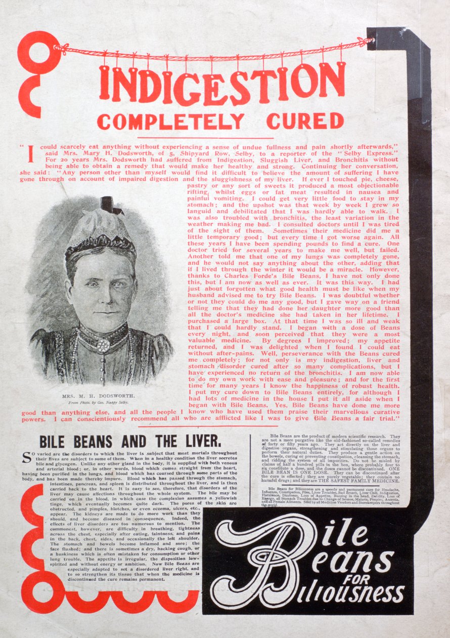 Anúncio do feijão biliar, 1903 de Unbekannt