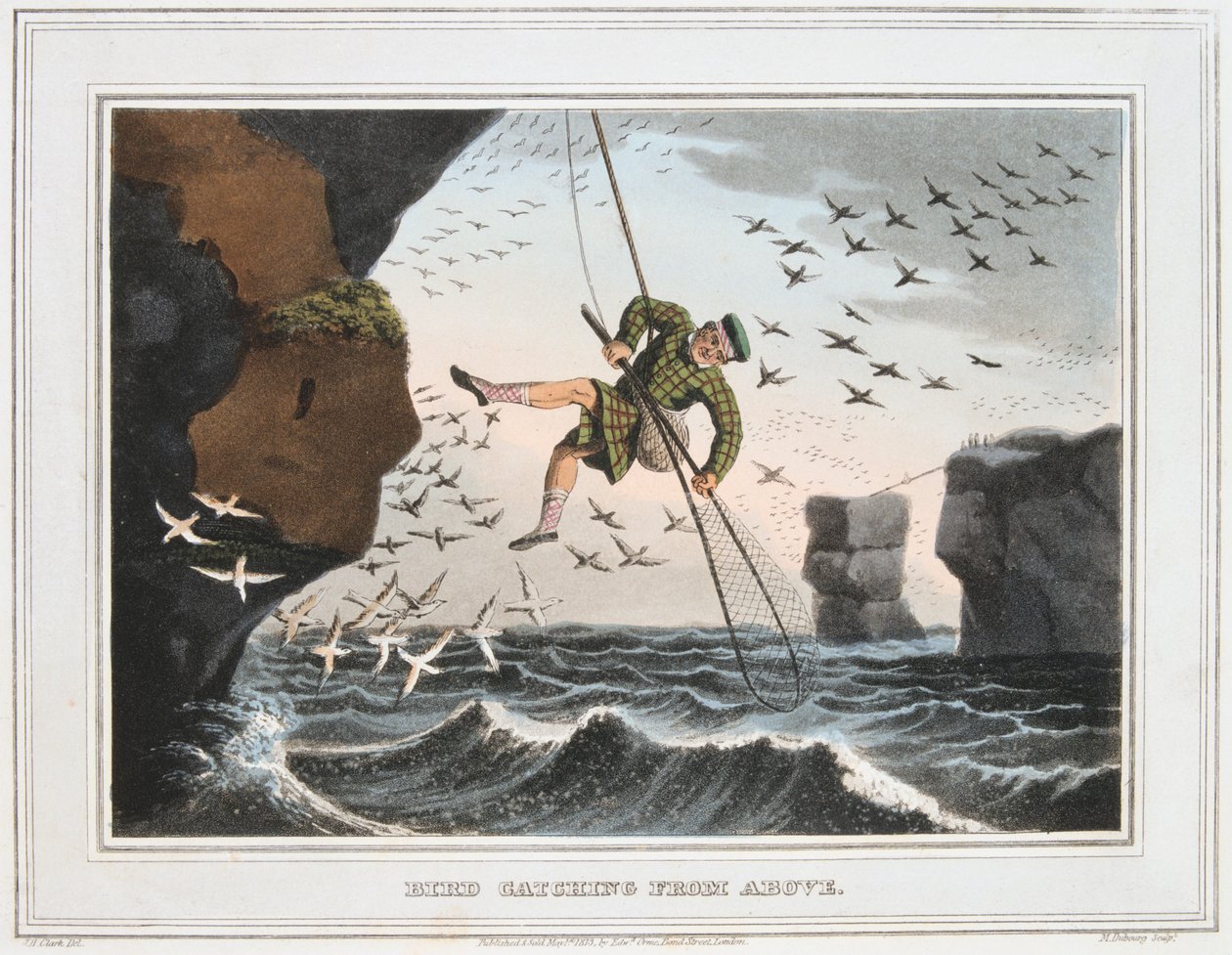 Captura de pássaro de cima, Ilhas Shetland, 1813 de Unbekannt