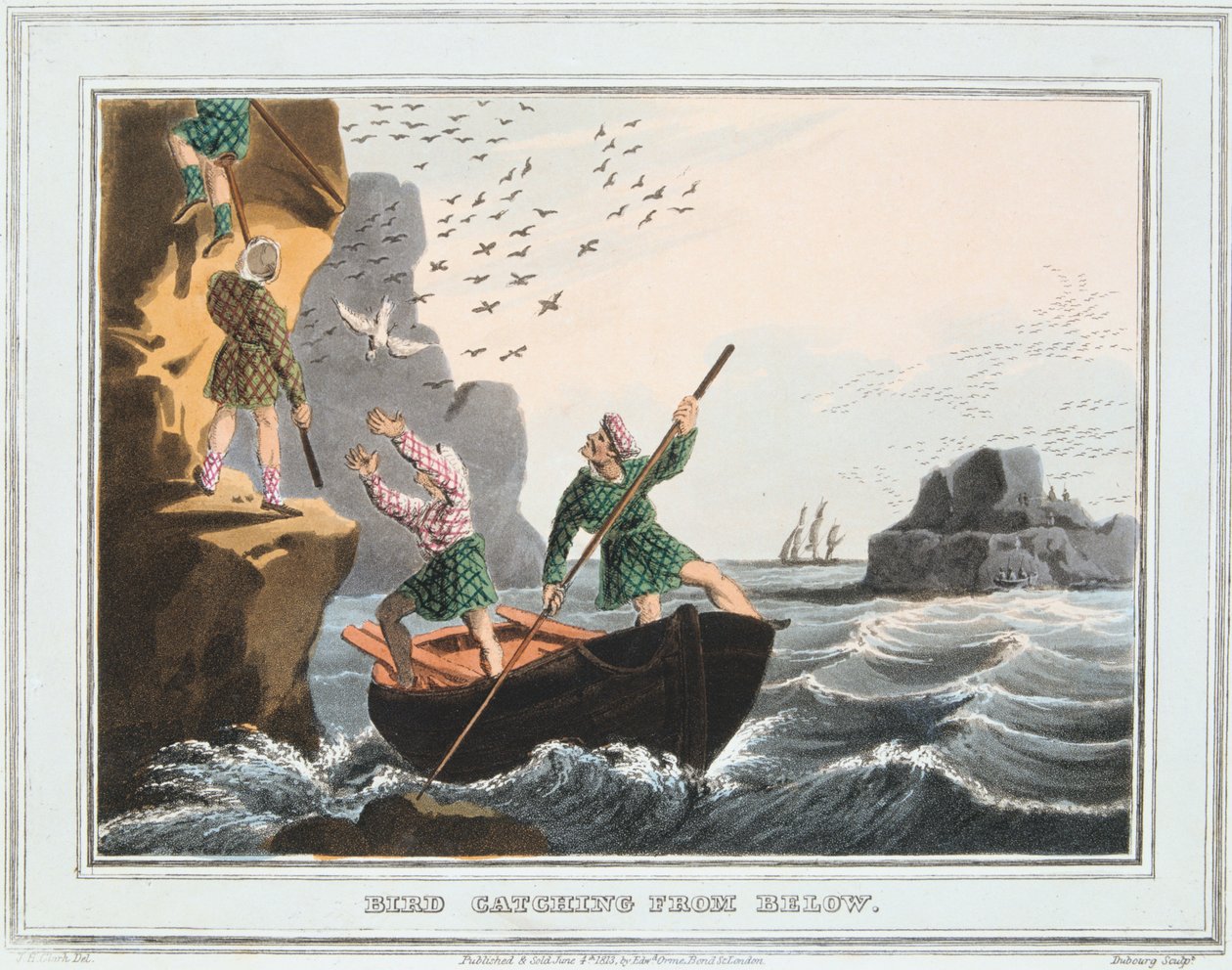 Captura de pássaro de baixo, Ilhas Shetland, 1813 de Unbekannt