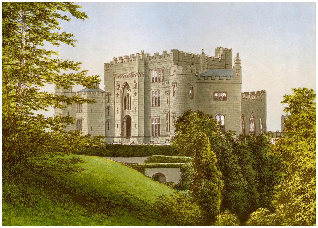Castelo de Birr, Conde Offaly, Irlanda, casa do Conde de Rosse, c1880 de Unbekannt
