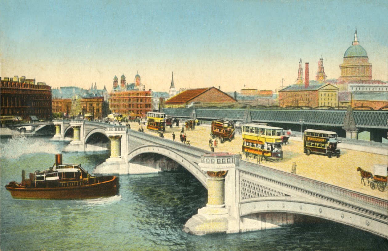 Ponte de Blackfriars, Londres, c1910. de Unbekannt