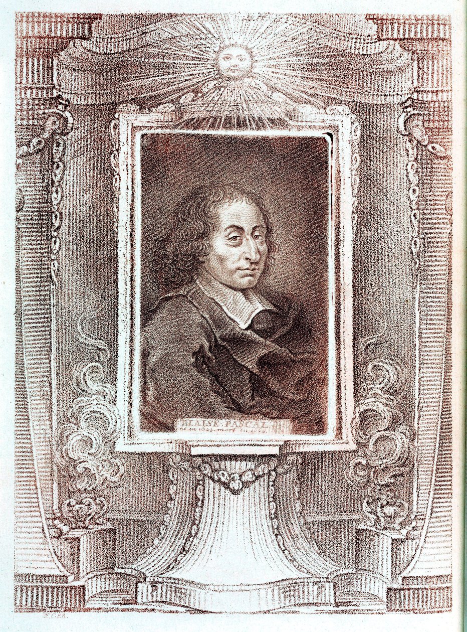 Blaise Pascal, matemático, físico e filósofo francês, c 1650 de Unbekannt