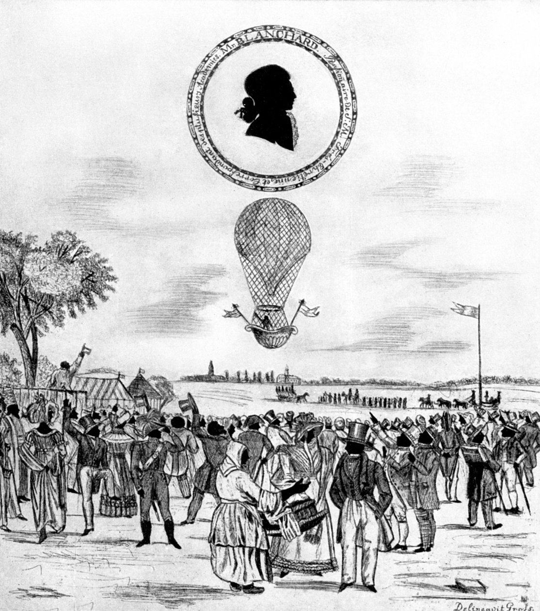 Balão Blanchards, 1790 1912 de Unbekannt
