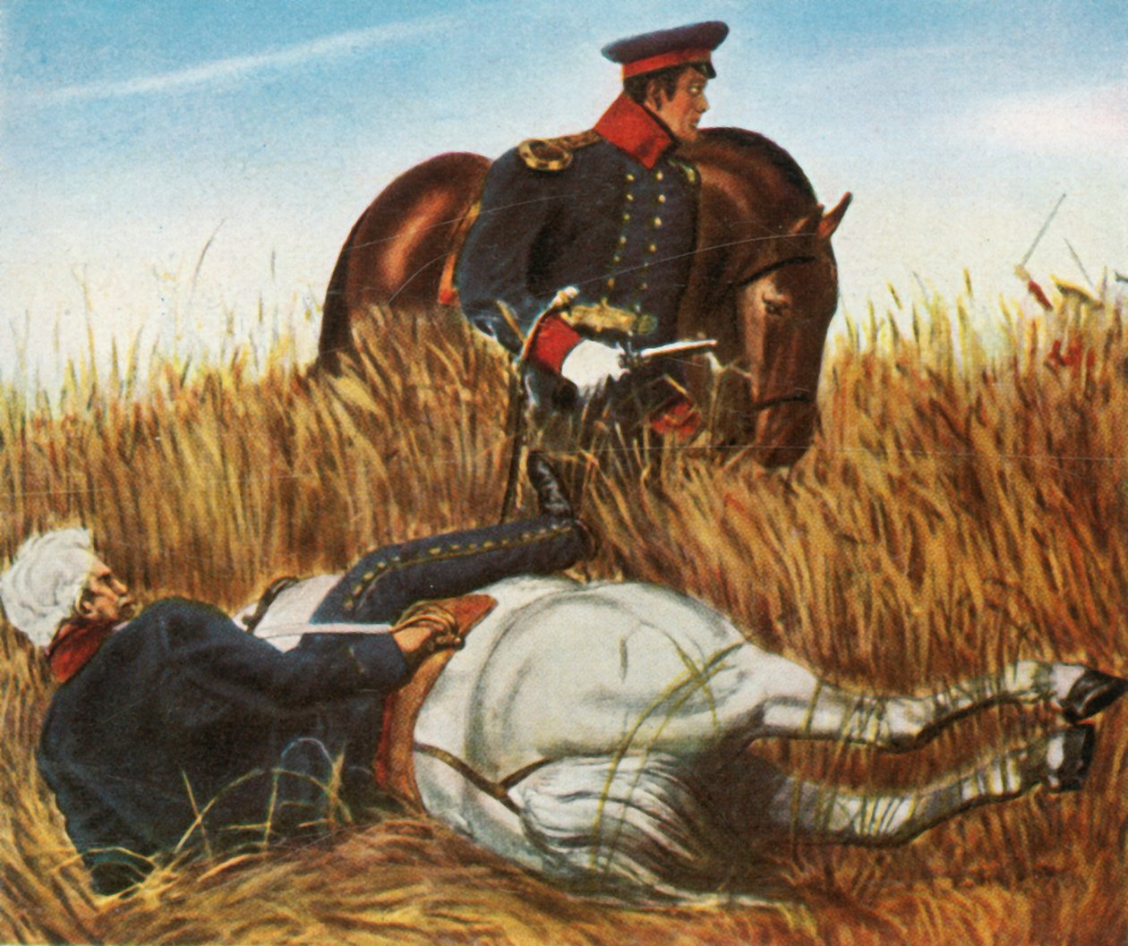 Blücher na batalha de Ligny, 16 de junho de 1815, 1936. de Unbekannt