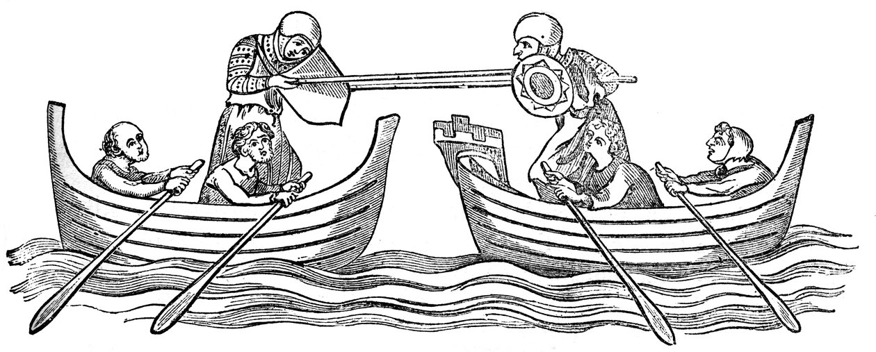 Inclinação do barco, século XIV, 1833 de Unbekannt