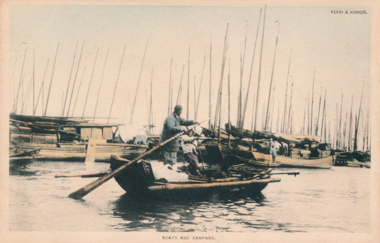 Barcos e Sampans, c1910. de Unbekannt