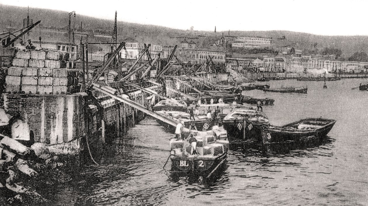 Barcos no rio Malecon, Valparaíso, Chile, c1900s de Unbekannt
