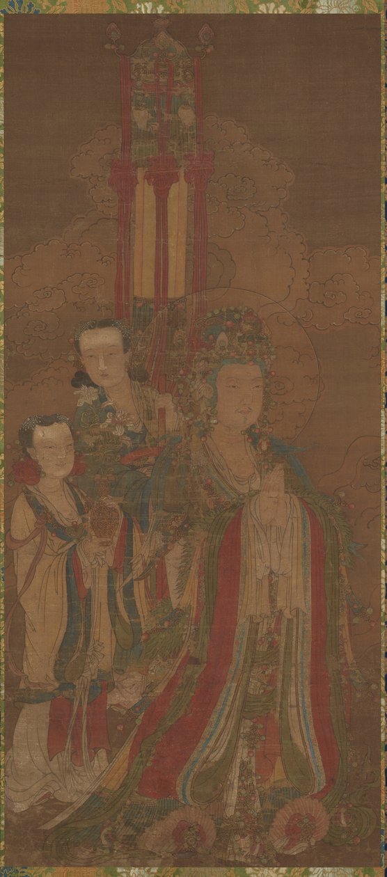 Bodhisattva e atendentes, século XIV. de Unbekannt