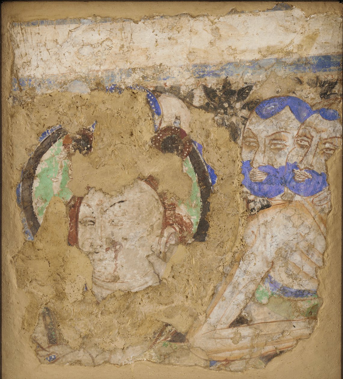 Bodhisattvas e Monges, da Caverna 224, século IV a VI. de Unbekannt