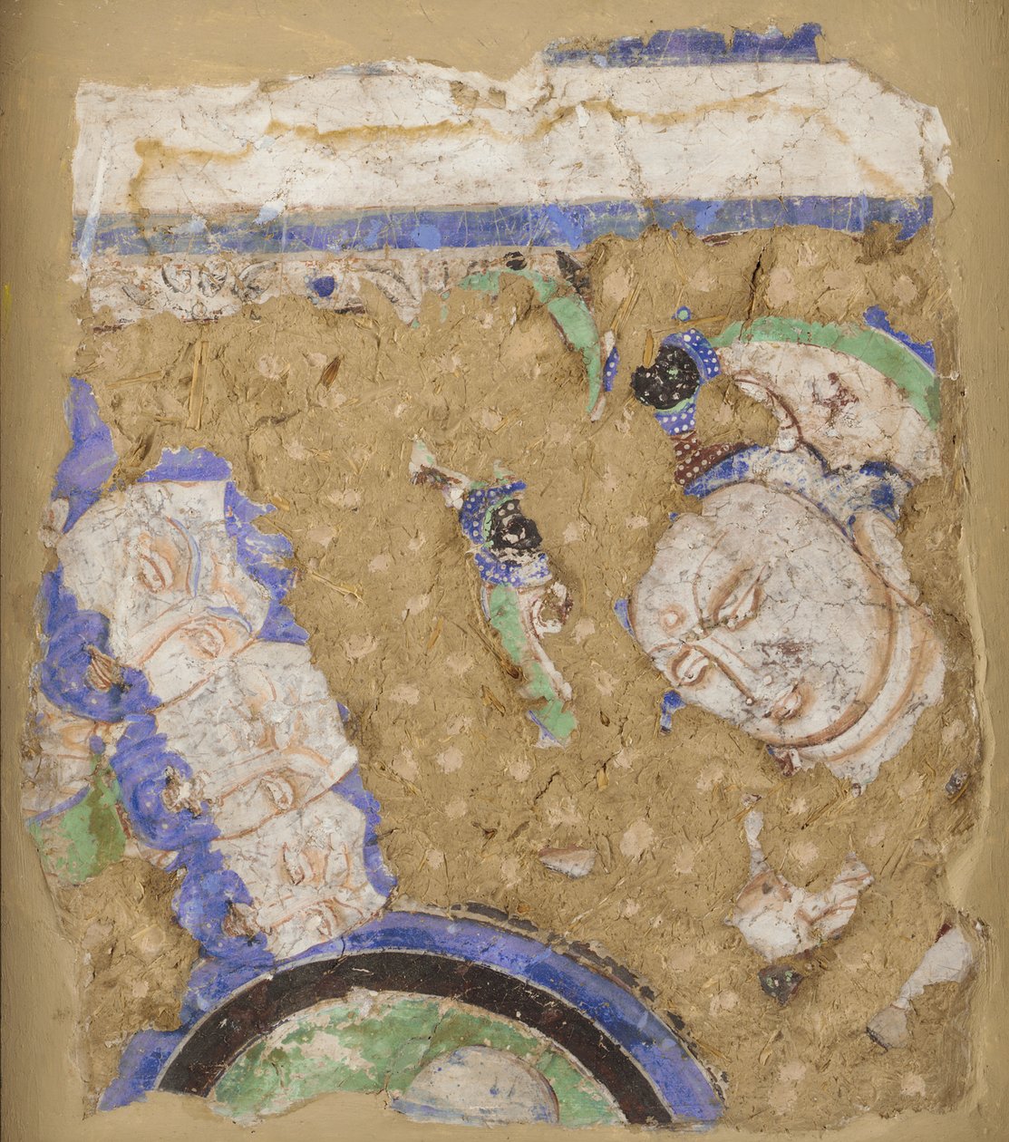 Bodhisattvas e Monges, da Caverna 224, século IV a VI. de Unbekannt