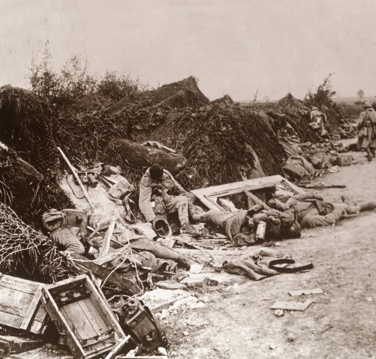 Órgãos após a tomada de Courcelles, norte da França, junho de 1918 de Unbekannt