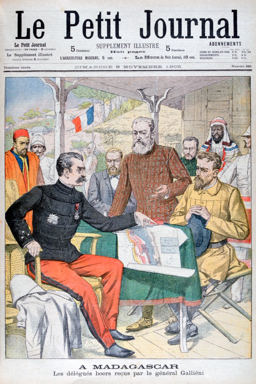 Delegação Boer recebida pelo General Gallieni, Governador de Madagascar, 1902 de Unbekannt