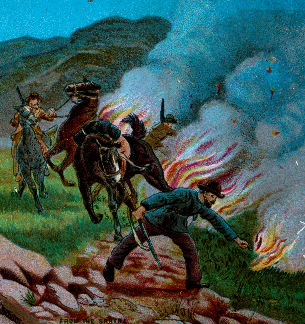 Boers Disparando o Veldt, 1900 de Unbekannt