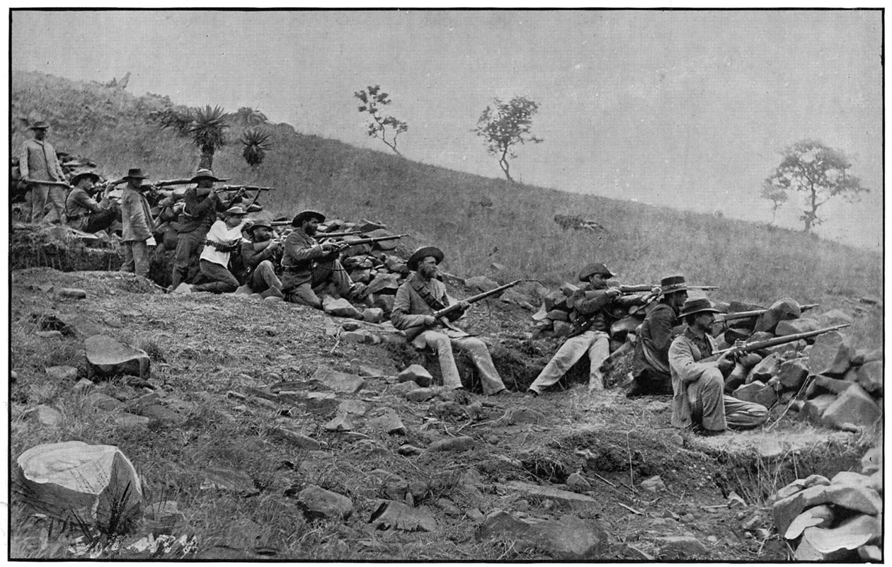 Bôeres sitiando Ladysmith, 2a Guerra dos Bôeres, 1899-1900. de Unbekannt